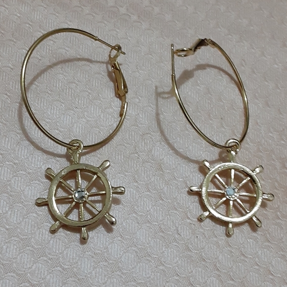 Sailor Wheel Drop Earrings - Picture 1 of 2